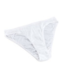 Cotton Seamless High-Cut Briefs, White
