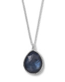 Silver Teardrop Pendant Necklace
