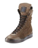 x Zayn Suede Boxing High-Top Sneaker, Moro/Brown