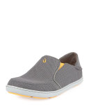 Nohea Mesh Slip-On/Fold-Back Sneaker, Dark Gray