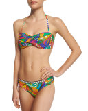 Montezuma Twisted Bandeau Swim Top, Multi