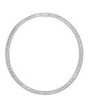 Dot Small Sterling Silver Chain Necklace, 18"