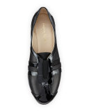 Paislee Striped Wedge Sneaker, Black
