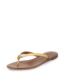 Terra Metallic Thong Sandal, Gold