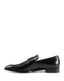 Broadwick Leather Loafer, Black