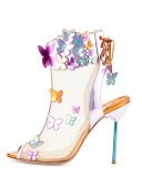 Harmony Mesh 3D Butterfly Bootie, Rosa/Turquoise/Orange