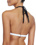 Amalfi Capri Colorblock Halter Swim Top