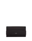 Horizon Continental Flap Wallet, Black