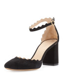 Lauren Scalloped d'Orsay Pump, Black