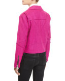 Rodney Felted Biker Jacket, Pink