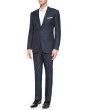 Striped Two-Piece Suit, Navy