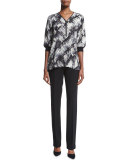 Barrow Straight-Leg Crepe Pants 