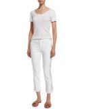 Stilt Emb-Outseam Jeans