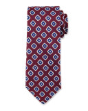 Fancy Diamond Silk Tie, Red