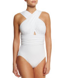 Crisscross Front One-Piece Swimsuit