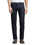 Core Slim-Straight Lafayette Denim Jeans, Navy