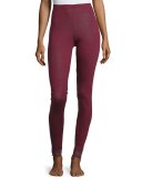 Chiara Lounge Leggings, Red Plum