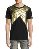 Metallic Wings T-Shirt, Black