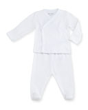 Two-Piece Pointelle Footed Pajama Set, Size Newborn-6 Months