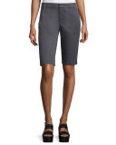Side-Buckle Bermuda Shorts
