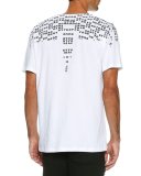 Rey Numbers-Print T-Shirt, White