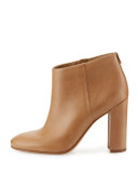 Cambell Leather 95mm Ankle Boot, Golden Caramel