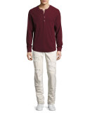 Slimmy Ripped-Repair Slim-Straight Jeans