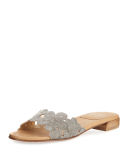 Florette Floral Chain Slide Sandal