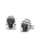 Headdress Skull Cuff Links
