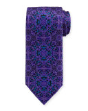 Medallion-Print Silk Tie