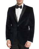 Haimon Velvet Dinner Jacket, Navy