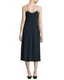 Bias-Cut Midi Slip Dress