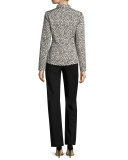 Barrow Straight-Leg Wool Pants, Black