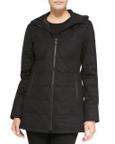 Sable Quilted Zip Hoodie