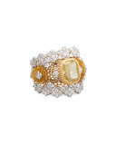 Tulle 18K Gold Canary Diamond Ring