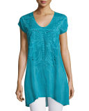 Butterfly Flo Cap-Sleeve Tunic