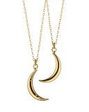 Dream Moon Charm Necklace with Diamonds, 32"