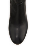 Calista Leather Ankle Boot, Black