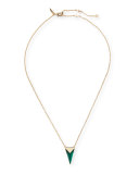 Faceted Pyramid Pendant Necklace
