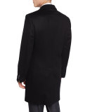Cashmere Three-Button Long Coat