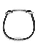 Maritime Men's Rubber Reef Knot ID Bracelet