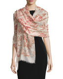 Lightweight Floral Herbarium Scarf