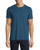Slub Crewneck T-Shirt, Prussian Blue