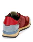 Men's Rockrunner Mesh Trainer Sneaker, Burgundy/Ice Blue