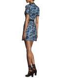 Florence Floral-Embroidered Cutout Dress