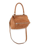 Pandora Small Leather Shoulder Bag, Caramel