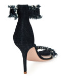 Portofino Denim 85mm Sandal, Denim