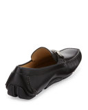 Parigi Leather Gancini Driver, Black