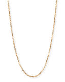 Sabbia Rose Gold Cable Chain Necklace, 18"L