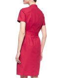 Hathaway Belted Zip-Front Dress